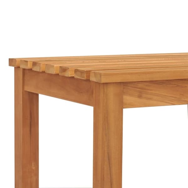 vidaXL Puutarhapenkki 114 cm täysi tiikki