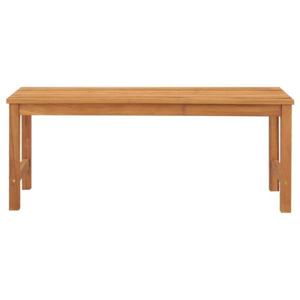 vidaXL Puutarhapenkki 114 cm täysi tiikki