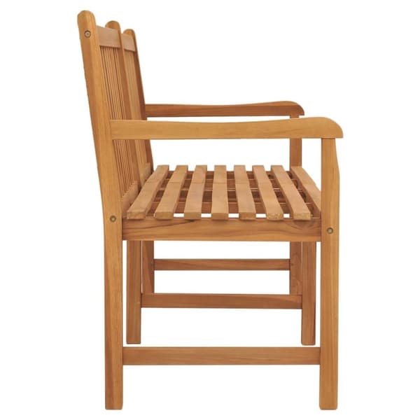 vidaXL Trädgårdsbänk 180 cm massiv teak