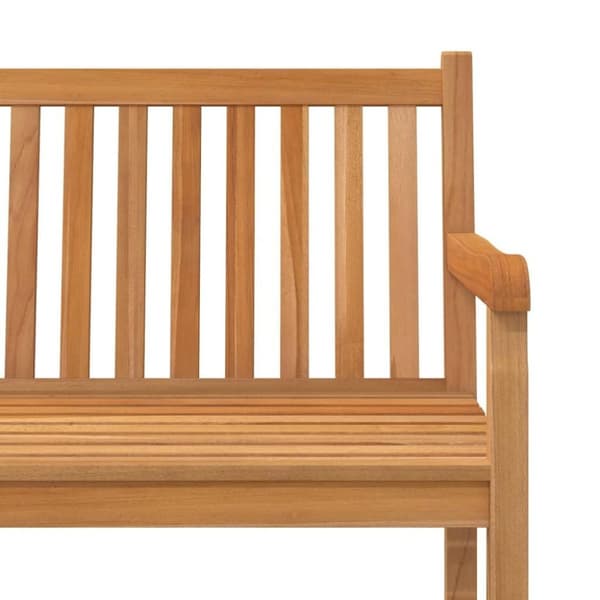 vidaXL havebænk 150 cm massivt teaktræ