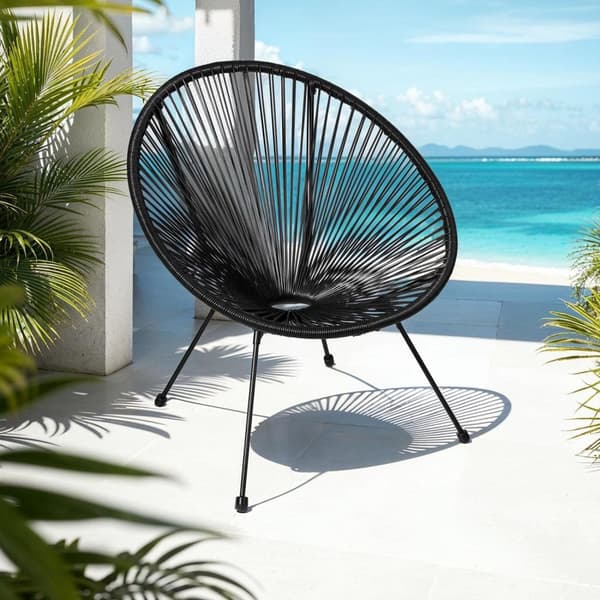 2 Havestole Santana med bord - sort