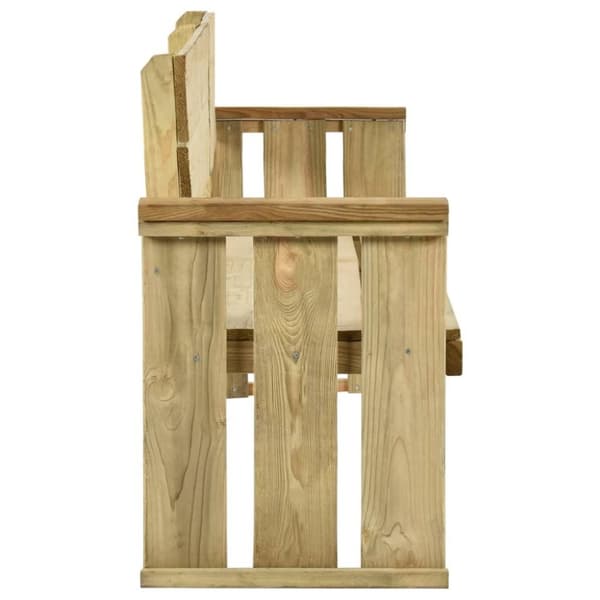 vidaXL Hagebenk 172 cm impregnert furu