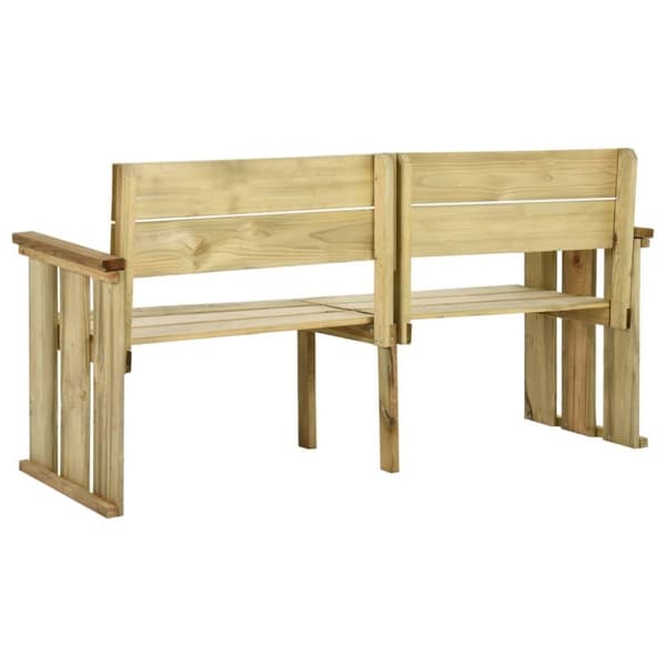 vidaXL Hagebenk 172 cm impregnert furu