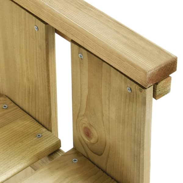 vidaXL Hagebenk 172 cm impregnert furu