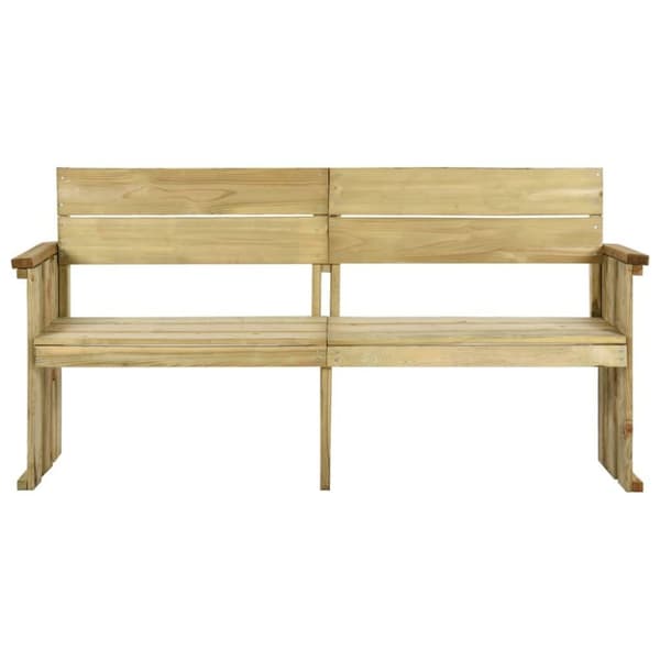 vidaXL Hagebenk 172 cm impregnert furu