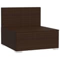Miniatyrbillede 4 af 10: vidaXL 4-personers sofa med hynder polyrattan brun