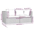 Miniatyrbillede 9 af 11: vidaXL 2-personers sofa med hynder polyrattan brun