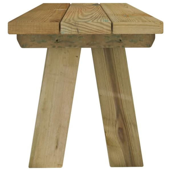 vidaXL Trädgårdsbänk 110 cm massiv furu