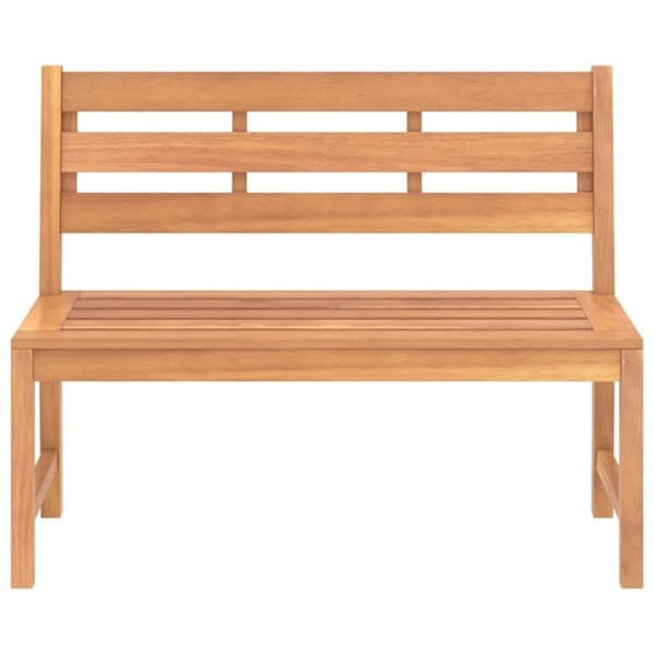 vidaXL Trädgårdsbänk 114 cm massiv teak