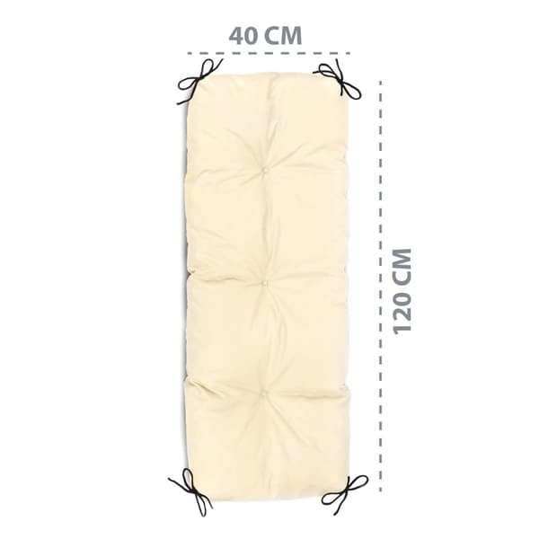 Lavan tyyny ulkopestävä 40 x 120 cm - lavan istuintyyny Eurolava istuintyyny verhoilu beige