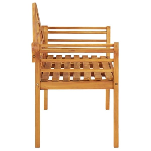 vidaXL Hagebenk 125 cm heltre akasie