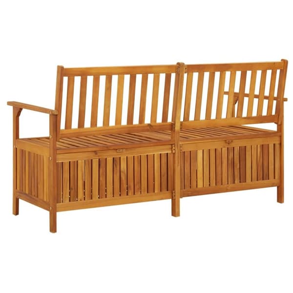vidaXL Säilytyspenkki 148 cm täysi akaasiapuu