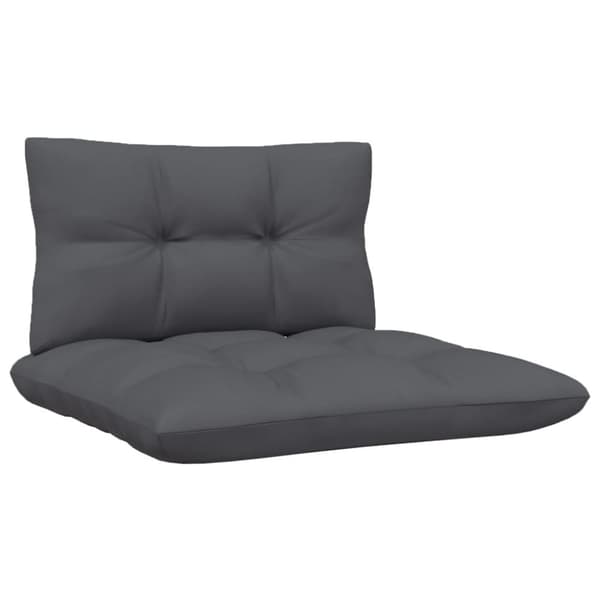 2-personers havesofa med hynder massivt fyrretræ hvid