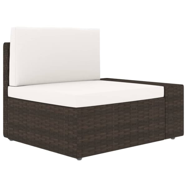 Modulsoffa 2-sits konstrotting brun