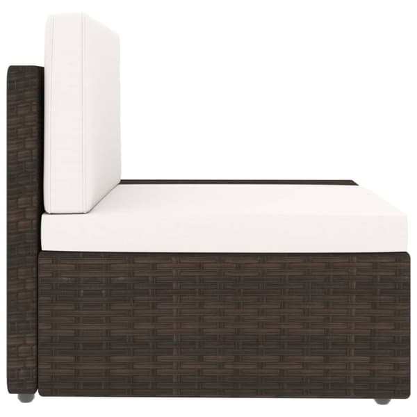 Modulsoffa 2-sits konstrotting brun