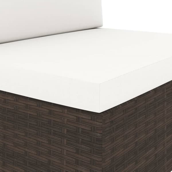 Modulsoffa 2-sits konstrotting brun