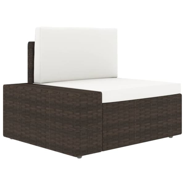 Modulsoffa 2-sits konstrotting brun
