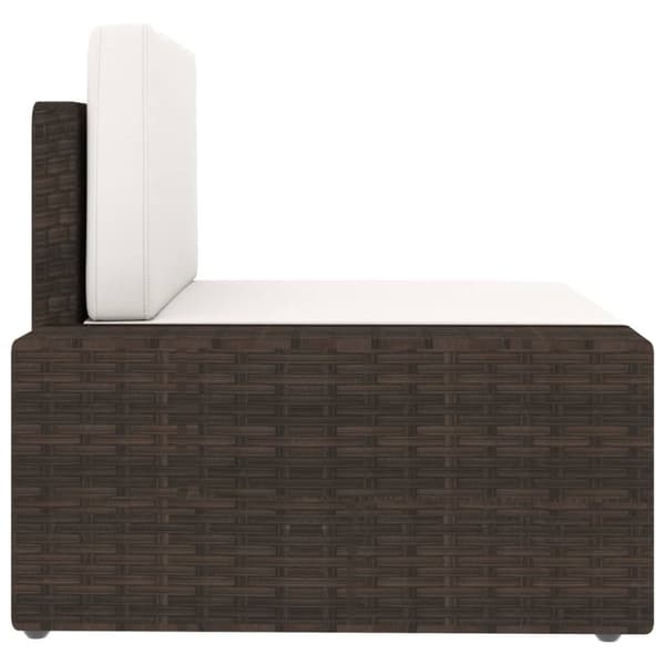 Modulsoffa 2-sits konstrotting brun