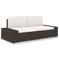 Miniatyrbild 1 av 10: Modulsoffa 2-sits konstrotting brun