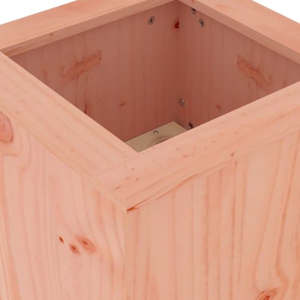 bænk med plantekasser 184,5x39,5x56,5 cm massivt douglasgran