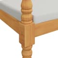 Miniatyrbild 5 av 6: Bataviabänk med dyna 150 cm massiv teak