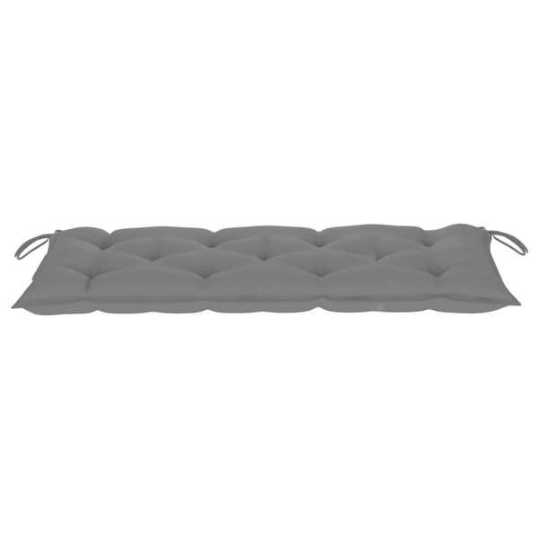 foldbar havebænk med hynde 118 cm bambus