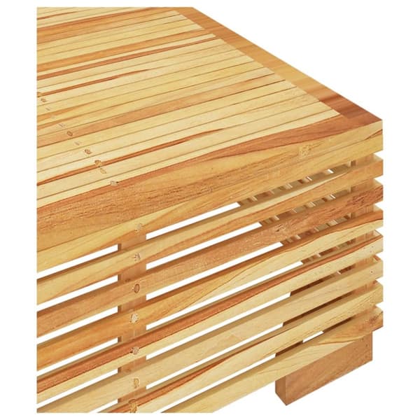 sofabord til haven 69,5x69,5x31 cm massivt teaktræ