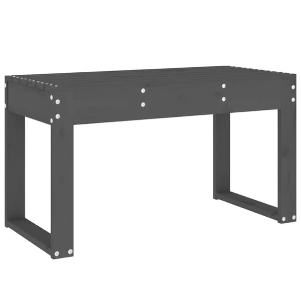 Puutarhapenkki harmaa 80x38x45 cm täysi mänty
