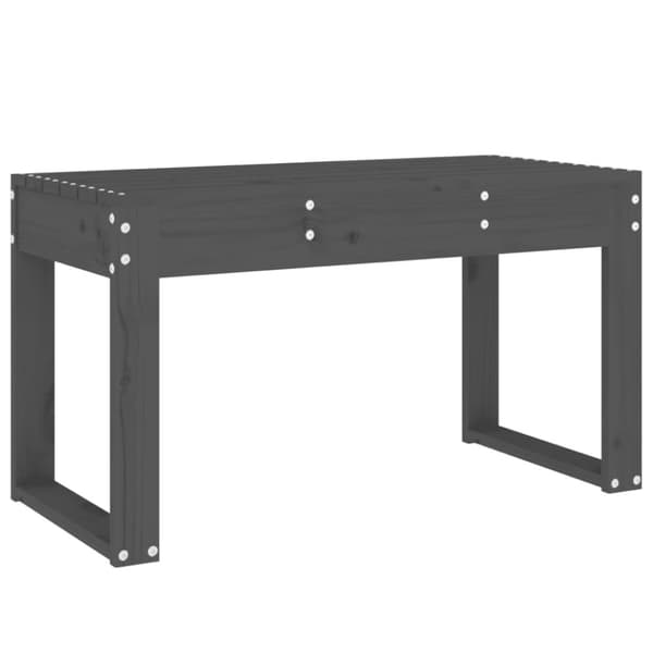 Puutarhapenkki harmaa 80x38x45 cm täysi mänty