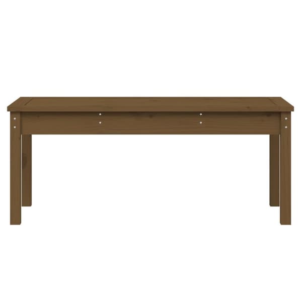 havebænk 109x44x45 cm massivt fyrretræ gyldenbrun