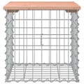 Miniatyrbillede 3 af 8: havebænk med gabiondesign 43x44x42 cm massivt douglasgran