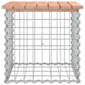 Miniatyrbillede 4 af 8: havebænk med gabiondesign 43x44x42 cm massivt douglasgran