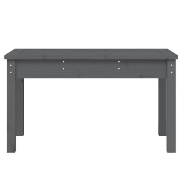 havebænk 80x44x45 cm massivt fyrretræ grå