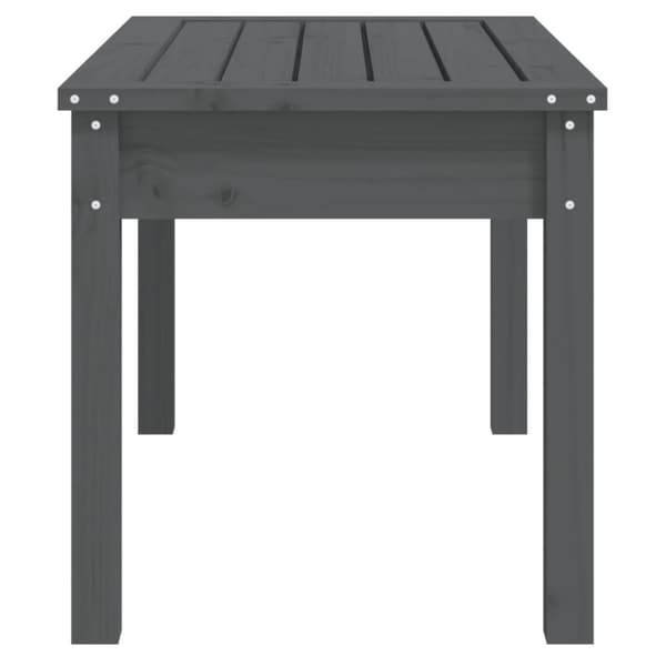 havebænk 80x44x45 cm massivt fyrretræ grå