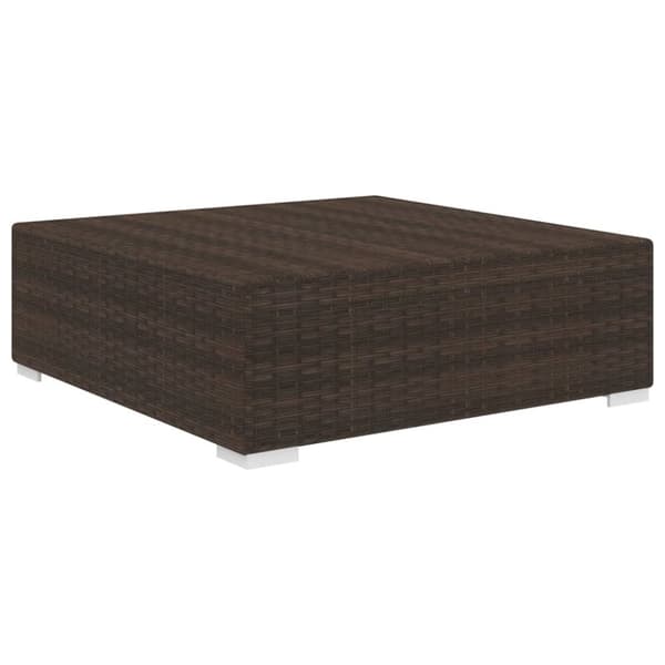 Modulaarinen rahi tyynyllä, 1 kpl, polyrottinki, ruskea