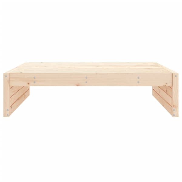 Fotpall för trädgården 120x80 cm massiv furu