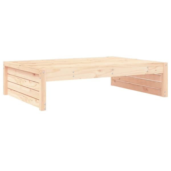 Fotpall för trädgården 120x80 cm massiv furu