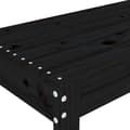 Miniatyrbillede 6 af 8: havebænk 80x38x45 cm massivt fyrretræ sort