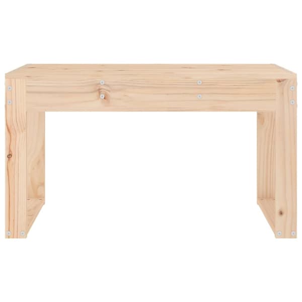 havebænk 80x38x45 cm massivt fyrretræ