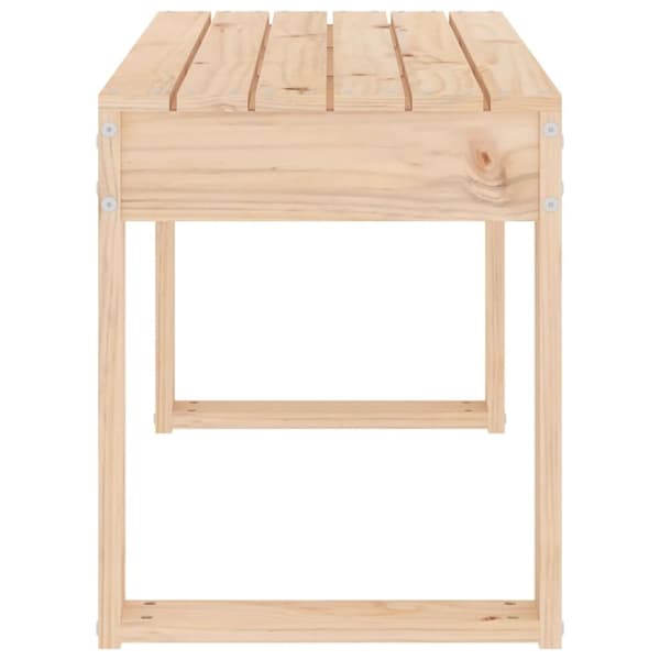 havebænk 80x38x45 cm massivt fyrretræ