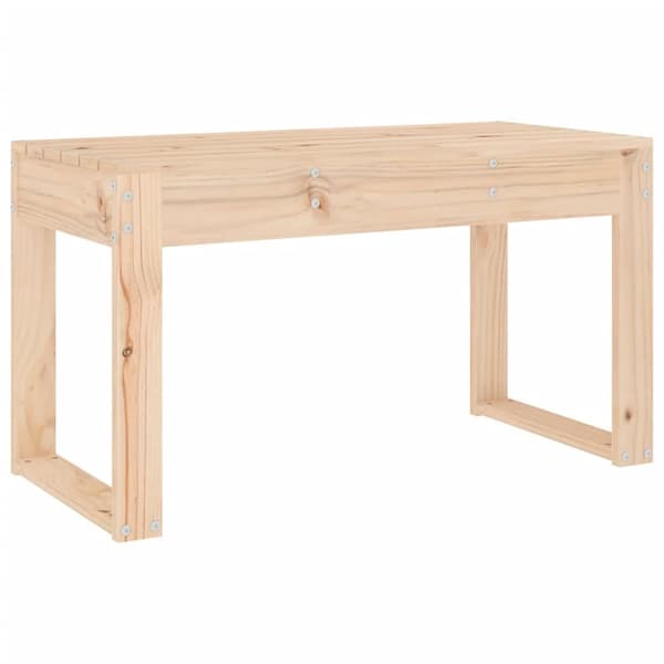 havebænk 80x38x45 cm massivt fyrretræ