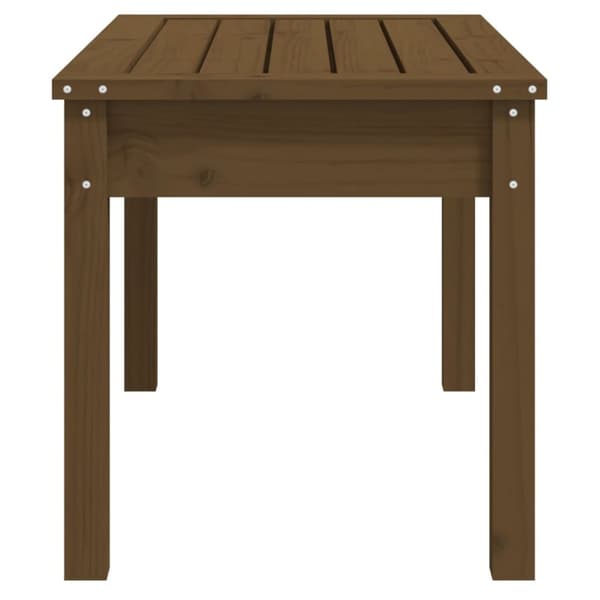 Trädgårdsbänk honungsbrun 80x44x45 cm massiv furu