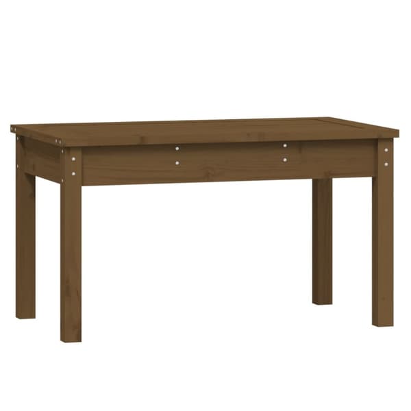 Trädgårdsbänk honungsbrun 80x44x45 cm massiv furu