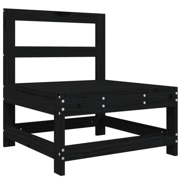 Mittensoffor 2 st svart massiv furu