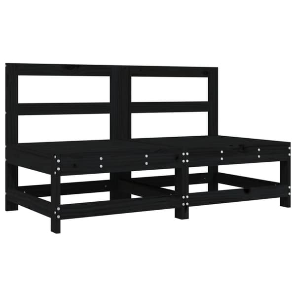 Mittensoffor 2 st svart massiv furu