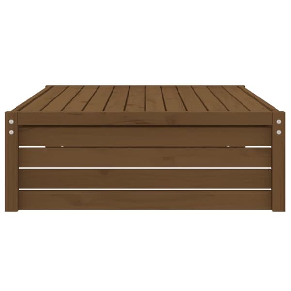 udendørs fodskammel 120x80 cm massivt fyrretræ honningbrun