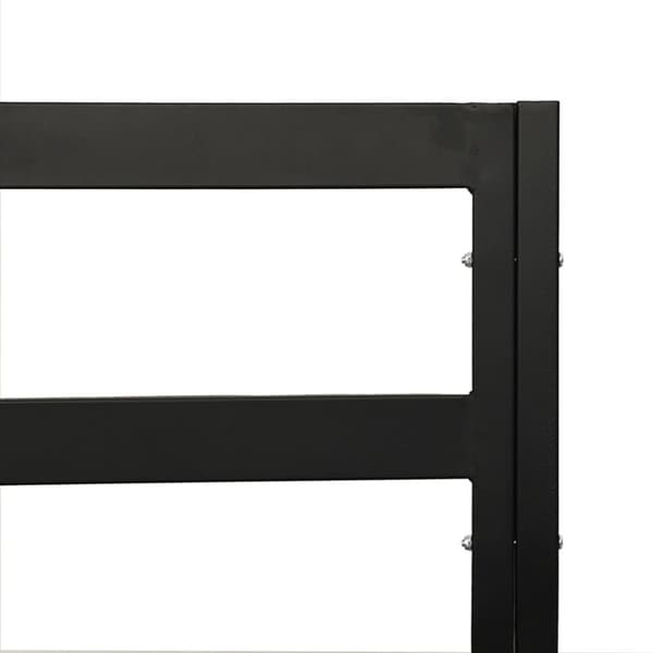 havestol med sandfarvede hynder 76x76x79 cm stål
