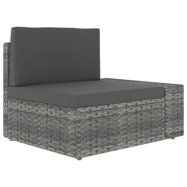 Modulsoffa 2-sits konstrotting grå