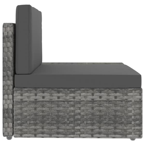 Modulsoffa 2-sits konstrotting grå