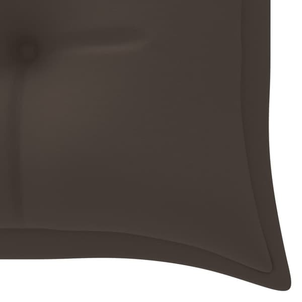 Stapelbar trädgårdsbänk med dyna 159 cm massiv teak